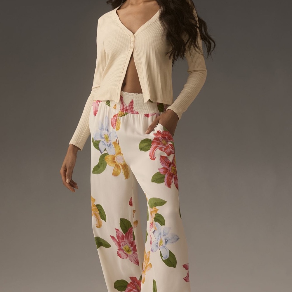 Anthropology The Saria Smocked Wide-Leg Pants by Maeve, Great Fit  Great Look.